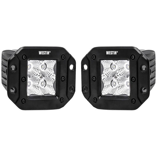 Westin 09-1218FM4 FM4Q 3W Osram with mounting hardware and pigtail connectors (set of 2) Black