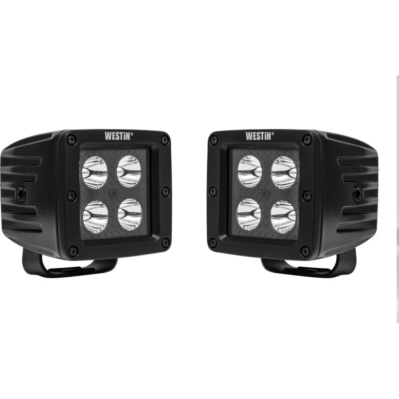 Westin 09-12205A-PR LED Auxiliary Light 3.2in x 3.0in Spot with 5W Cree Black