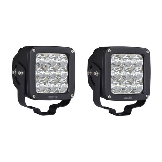 Westin 09-12219B-PR Axis LED Auxiliary Light 4.5 inch x 4.5 inch Square Flood Black