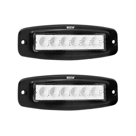 Westin 09-1918FM6 Single Row 6 x 3W Bridgelux with terminated wiring (set of 2) Black