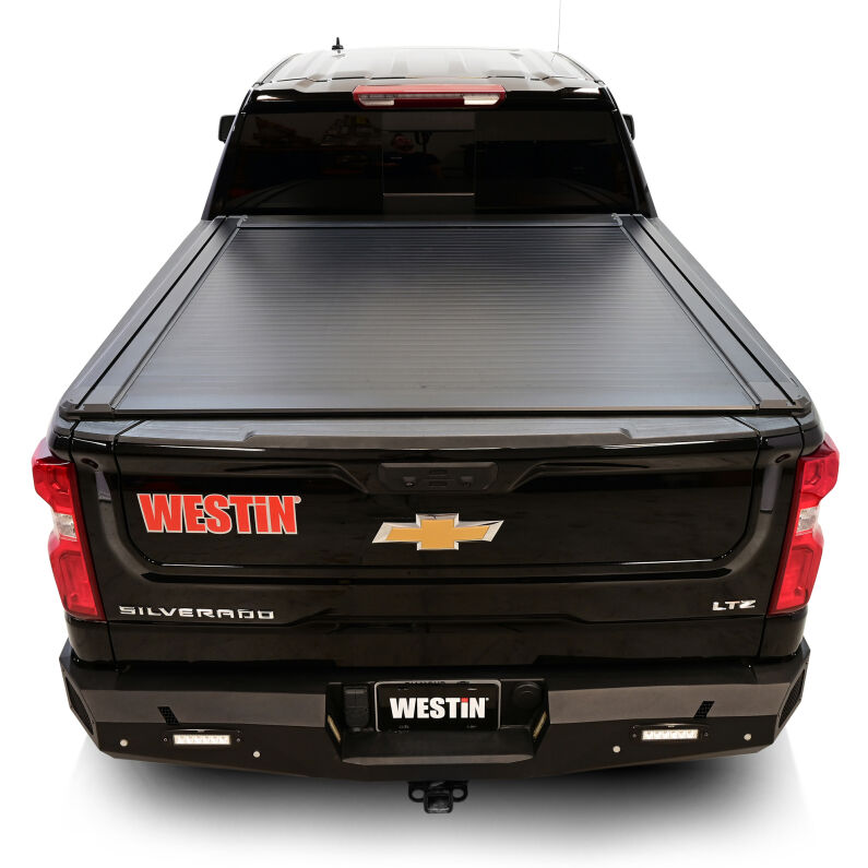 Westin 19-54745 Power Retractable Tonneau for 2019-2026 Silverado/Sierra 1500 Black