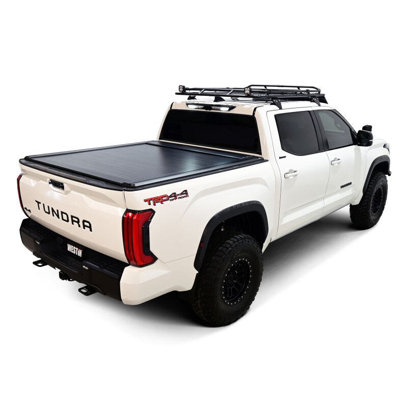 Westin 19-60285 Manual Retractable Tonneau Cover for 2022-2026 Toyota Tundra 5.5ft Bed Black