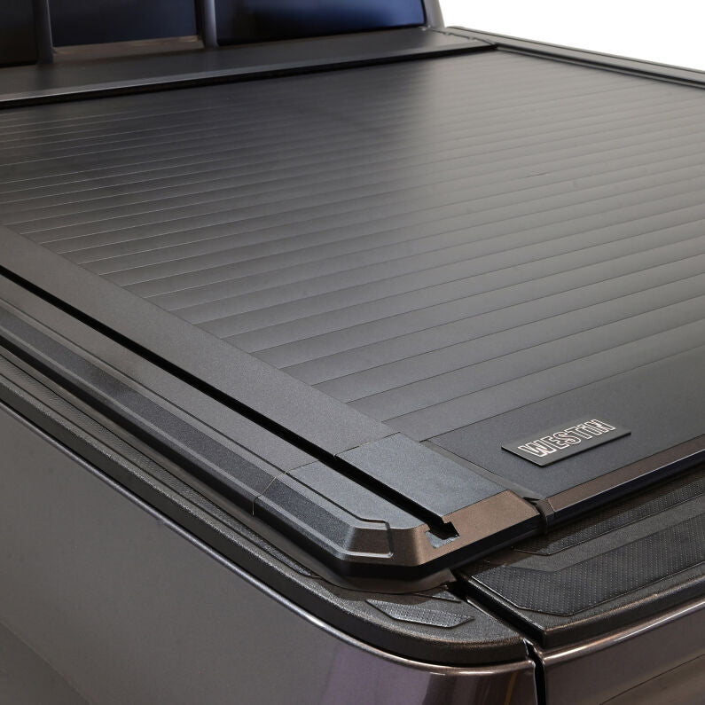 Westin 19-61065 Manual Retractable Tonneau Cover for 2016-2023 Toyota Tacoma 5ft 5in Bed Black