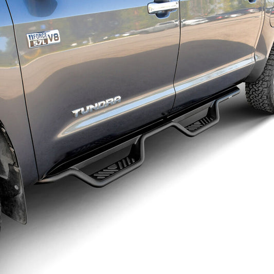 Westin 20-13255 Outlaw Drop Nerf Step Bars for 2007-2021 Toyota Tundra CrewMax Textured Black