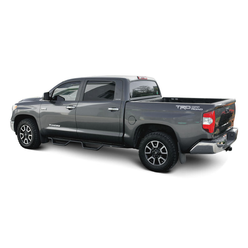 Westin 20-13255 Outlaw Drop Nerf Step Bars for 2007-2021 Toyota Tundra CrewMax Textured Black