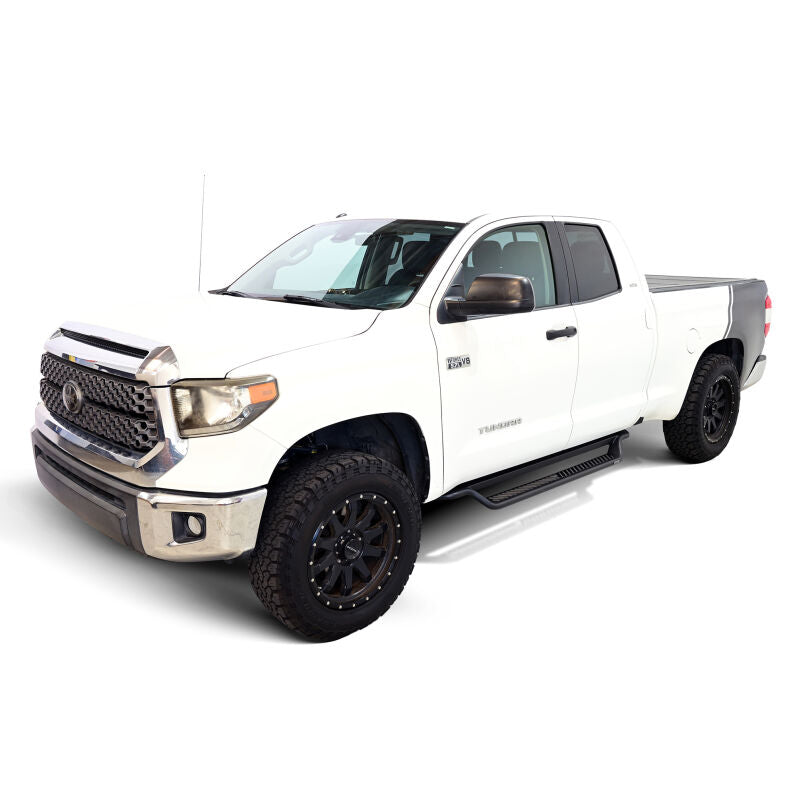 Westin 20-43245 Outlaw Drop Running Boards for 2007-2021 Toyota Tundra Double Cab Textured Black