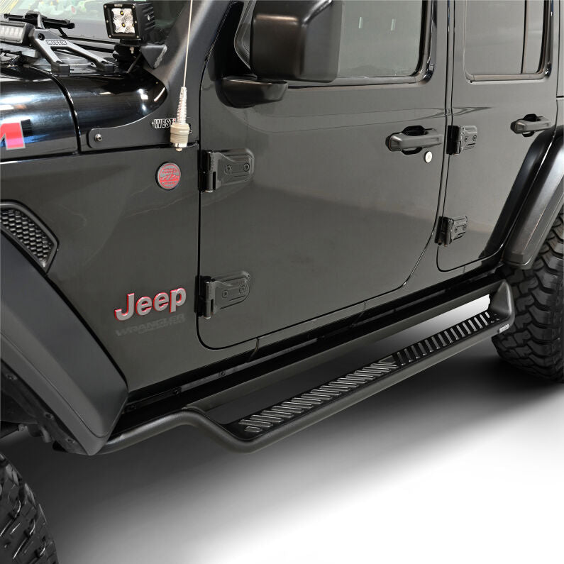 Westin 20-44065 Outlaw Drop Running Boards for 2018-2026 Jeep Wrangler 4-Door Textured Black