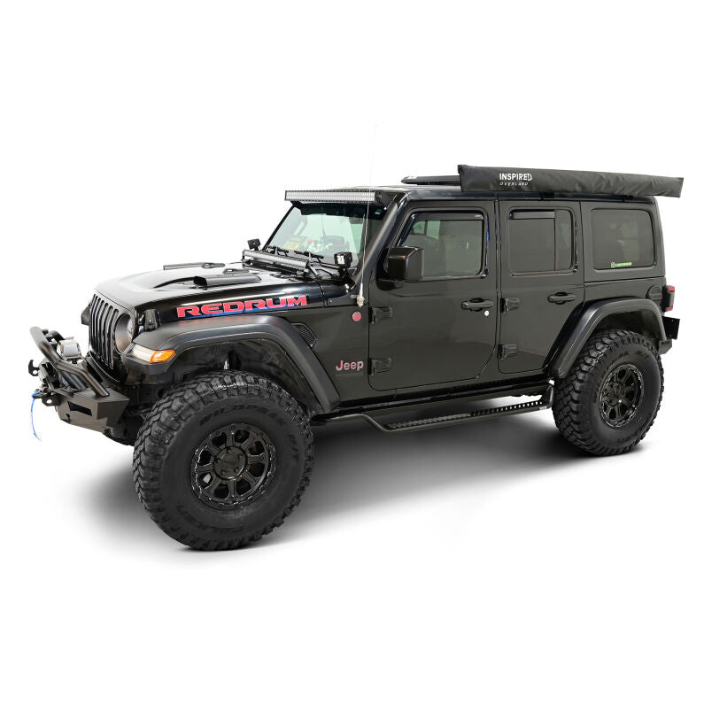 Westin 20-44065 Outlaw Drop Running Boards for 2018-2026 Jeep Wrangler 4-Door Textured Black