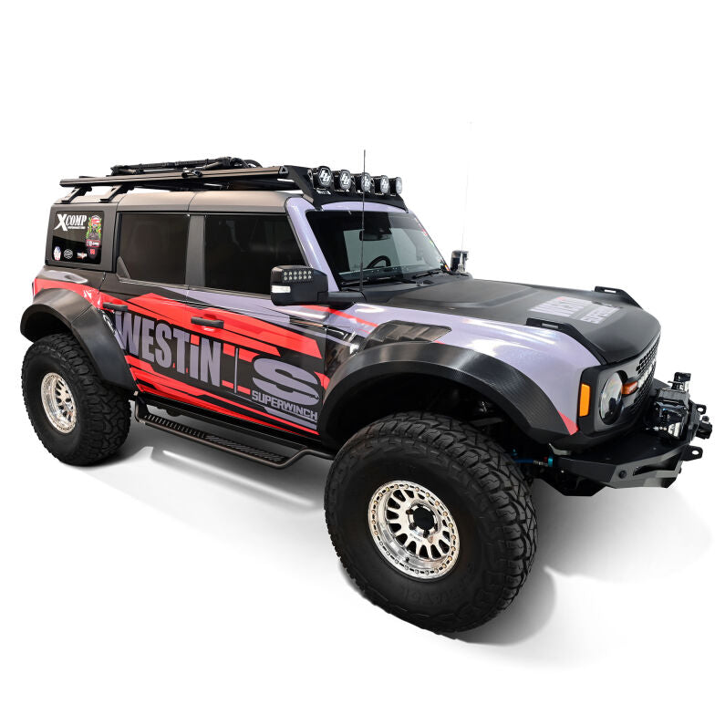 Westin 20-44195 Outlaw Drop Running Boards for 2021-2026 Ford Bronco 4-Door Textured Black