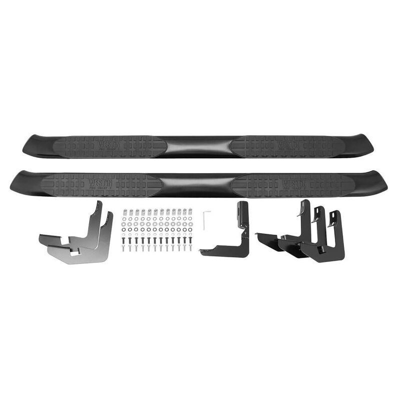 Westin 21-53525 PRO TRAXX 5 Oval Nerf Step Bars for 2009-2014 Ford F-150 SuperCrew Black