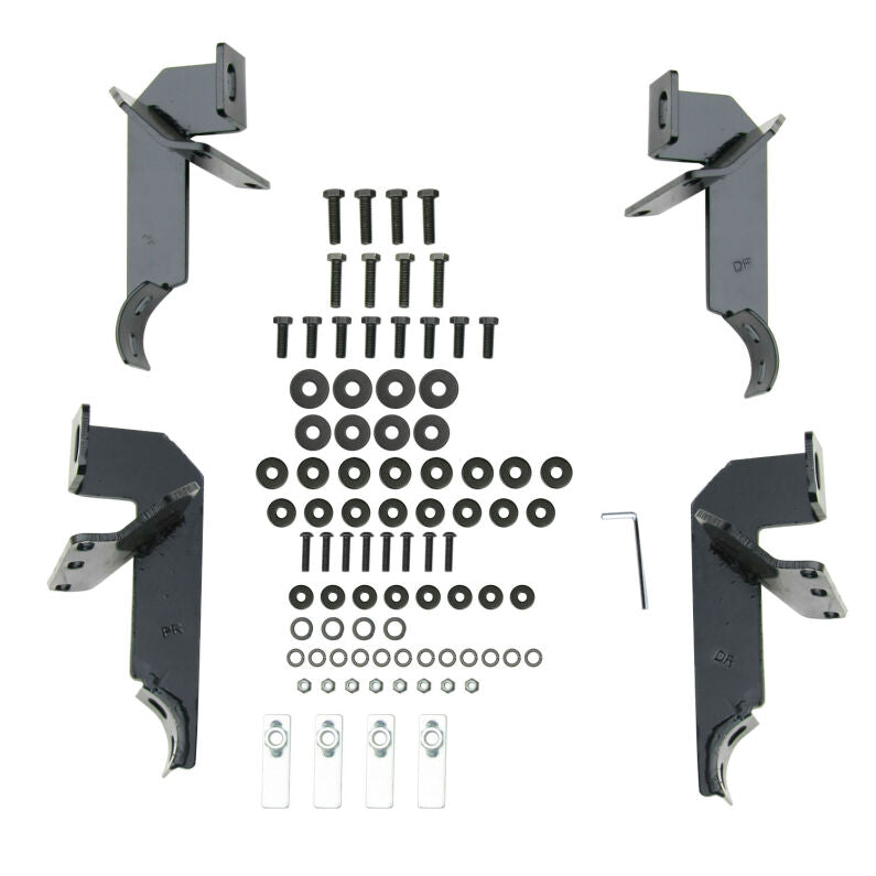 Westin 23-3315 E-Series 3 Nerf Step Bars for 2007-2018 Jeep Wrangler 2-Door Black