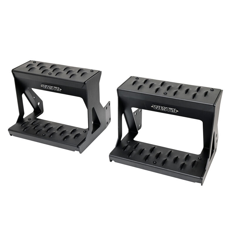 Westin 27-74005 Grate Side Bed Step for 2023-2026 Ford F-250 F-350 F-450 F-550 Textured Black