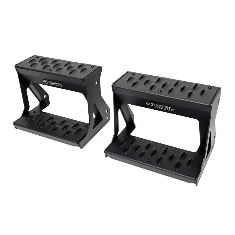 Westin 27-74015 Grate Side Bed Step for 2024-2026 Silverado Sierra 2500 3500 Textured Black