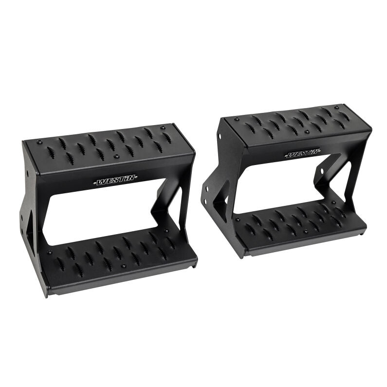 Westin 27-74015 Grate Side Bed Step for 2024-2026 Silverado Sierra 2500 3500 Textured Black