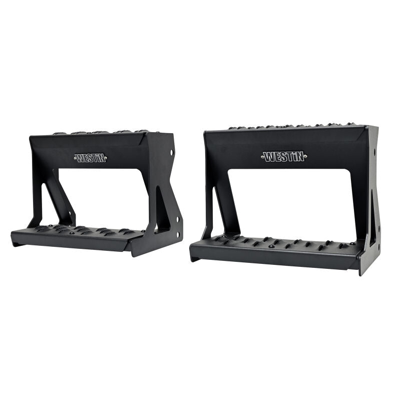 Westin 27-74015 Grate Side Bed Step for 2024-2026 Silverado Sierra 2500 3500 Textured Black