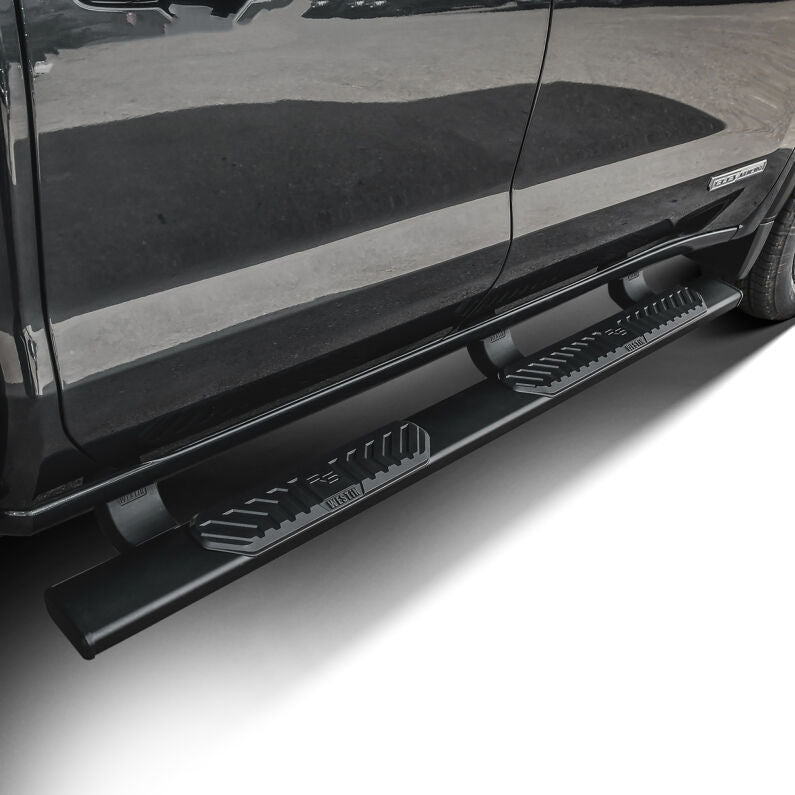 Westin 28-51265 R5 Nerf Step Bars for 2019-2026 Chevrolet Silverado GMC Sierra Double Cab Black
