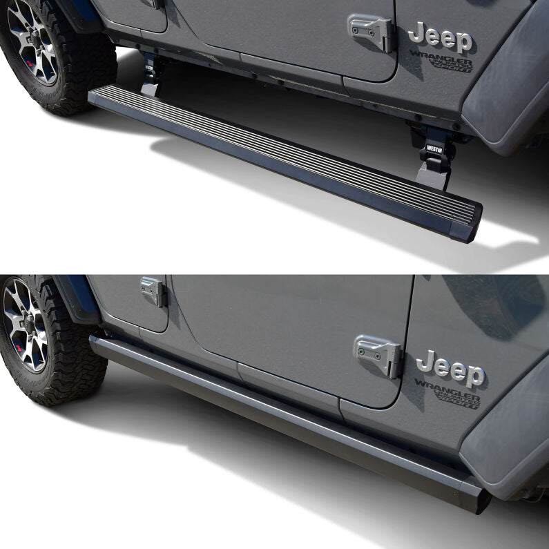 Westin 29-24065 Pro-e Running Boards for 2018-2025 Jeep Wrangler JL Unlimited 4-Door Textured Black