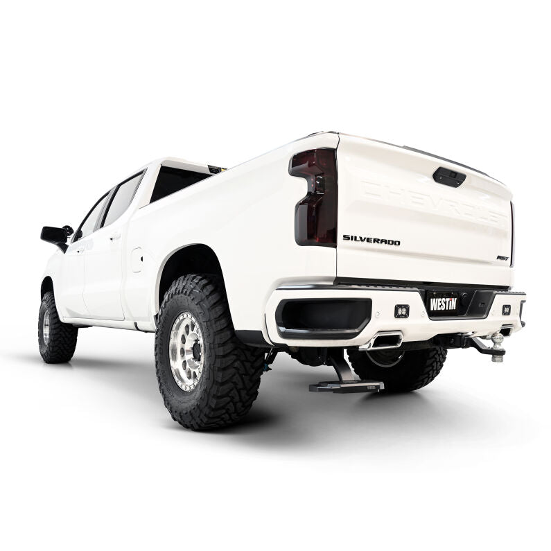 Westin 29-40005 Manual Retractable Bed Step for 2019-2026 Chevrolet GMC Silverado Sierra 1500 Black