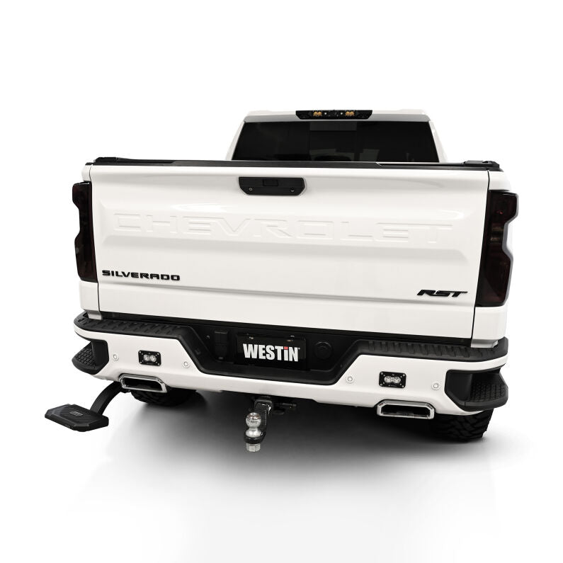 Westin 29-40005 Manual Retractable Bed Step for 2019-2026 Chevrolet GMC Silverado Sierra 1500 Black