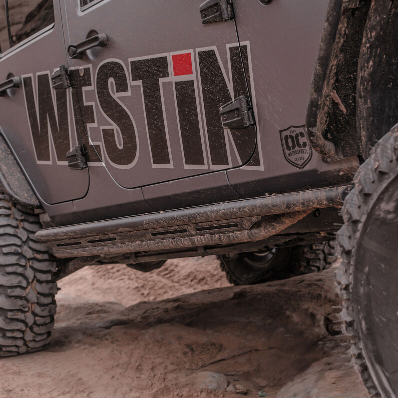 Westin 42-6015 Snyper Triple Tube Rock Rail Steps for 2007-2018 Wrangler Unlimited