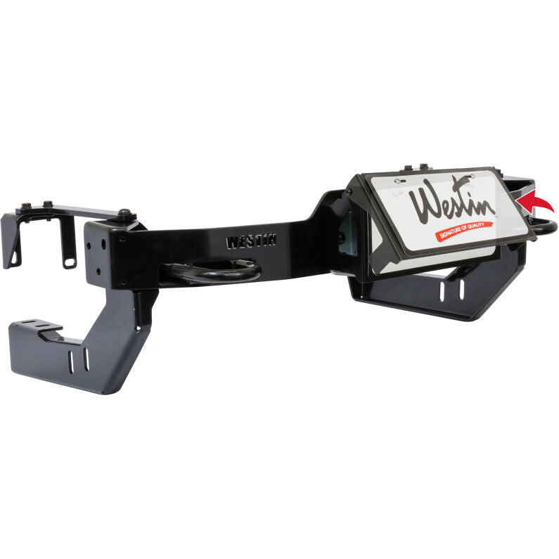 Westin 46-20055 MAX Winch Tray License Plate Bracket Black