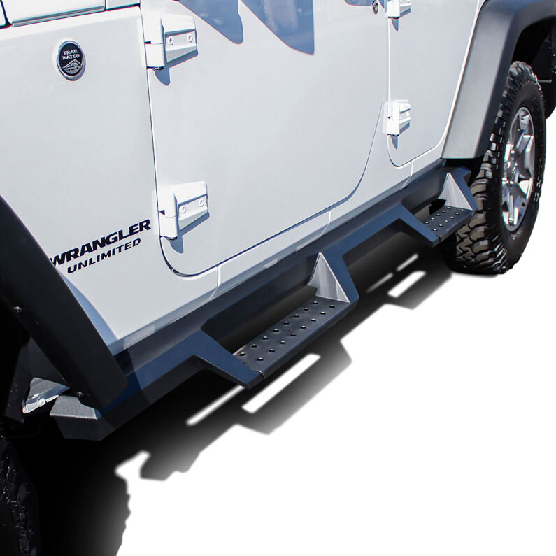 Westin 56-13295 HDX Drop Nerf Step Bars for 2007-2018 Jeep Wrangler Unlimited Textured Black