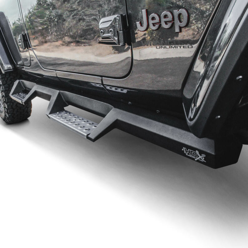 Westin 56-140652 HDX Drop Nerf Step Bars for 2018-2026 Jeep Wrangler JL Unlimited Textured Black