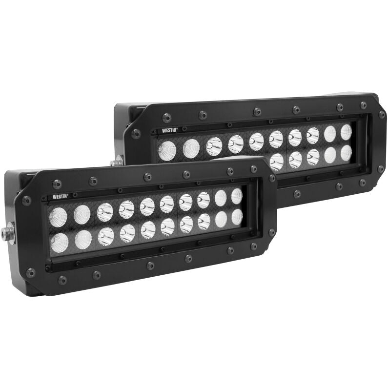 Westin 57-0035 HDX Flush Mount B-FORCE LED Light Kit (Set of 2) with wiring harness Black