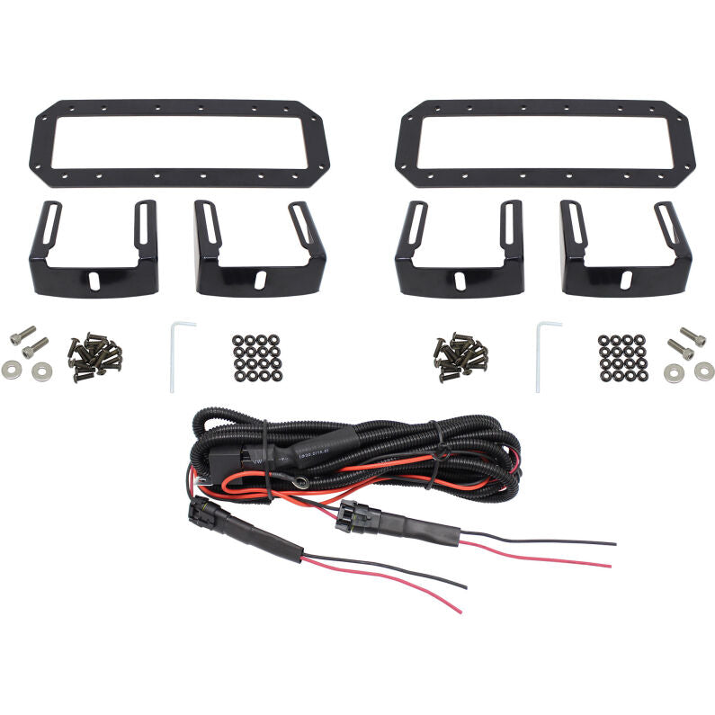 Westin 57-0035 HDX Flush Mount B-FORCE LED Light Kit (Set of 2) with wiring harness Black
