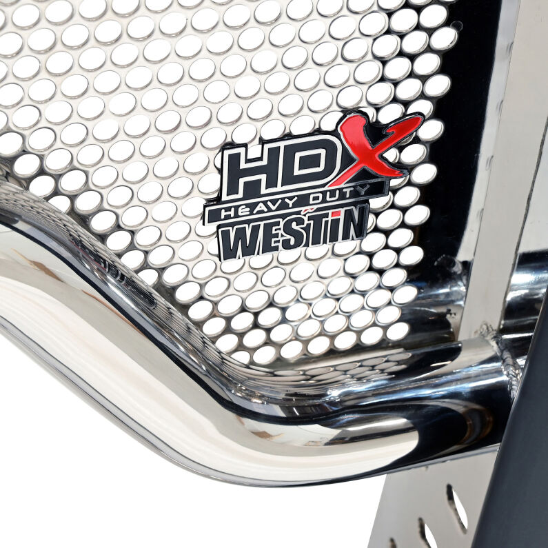 Westin 57-4100 HDX 1 Piece Grille Guard Polished for 2023-2026 Ford F-250 / F-350 / F-450 / F-550/F-600