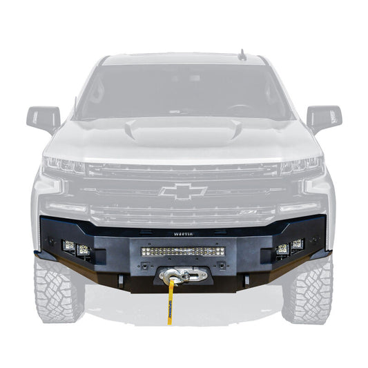 Westin 58-411215 Pro-Series Front Bumper for 2019-2022 Chevrolet Silverado 1500 Textured Black