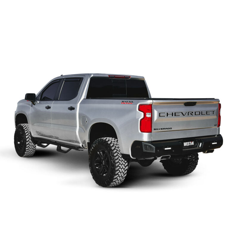Westin 58-421215 Pro-Series Rear Bumper for 2019-2026 Chevrolet Silverado / GMC Sierra Textured Black