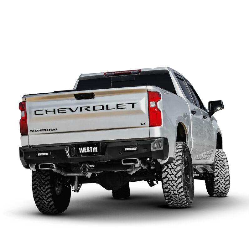 Westin 58-421215 Pro-Series Rear Bumper for 2019-2026 Chevrolet Silverado / GMC Sierra Textured Black