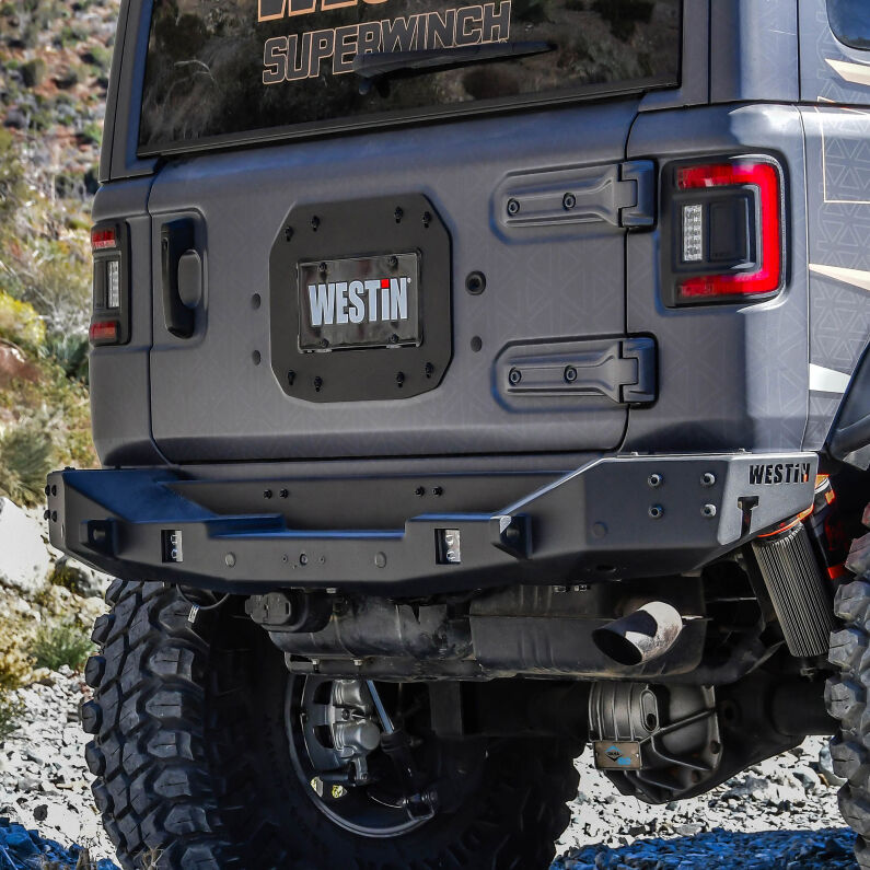 Westin 59-712195 XTS Rear Bumper for 2018-2026 Jeep Wrangler JL Textured Black