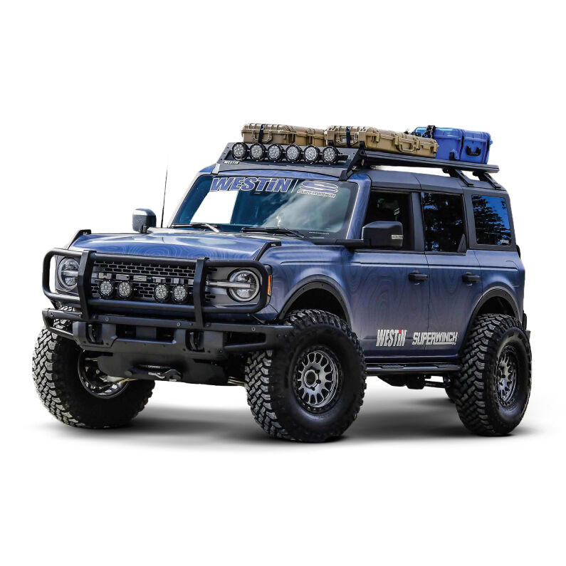 Westin 59-751255 XTS Front Bumper Brush Guard on Factory Bumper for 2021-2026 Bronco