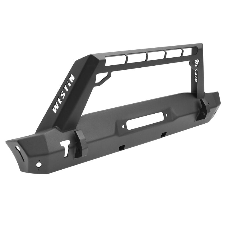 Westin 59-80085 WJ2 Stubby Front Bumper for 2018-2026 Jeep Wrangler JL Textured Black