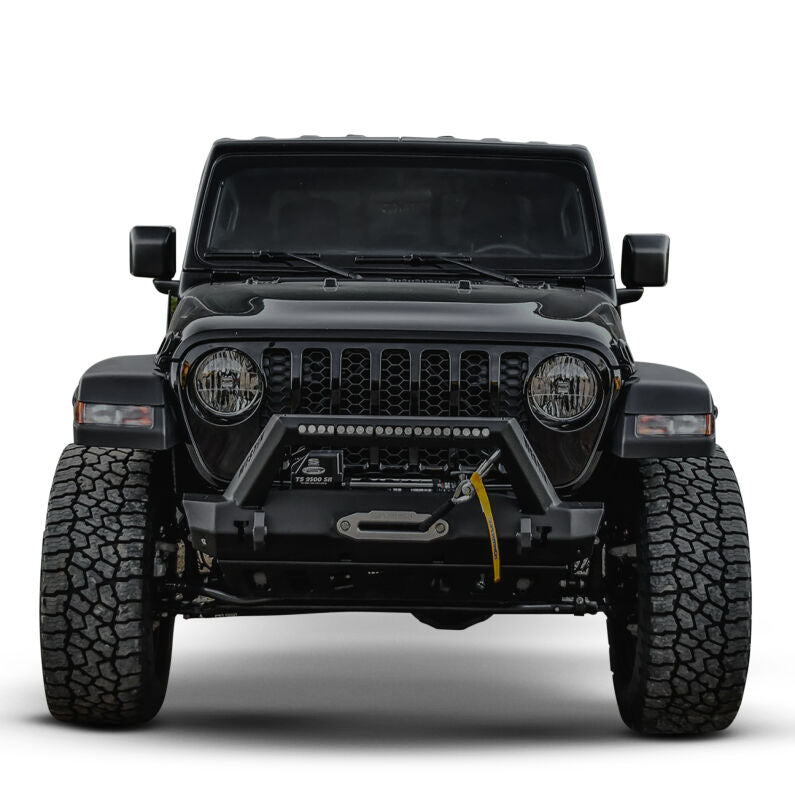 Westin 59-80085 WJ2 Stubby Front Bumper for 2018-2026 Jeep Wrangler JL Textured Black