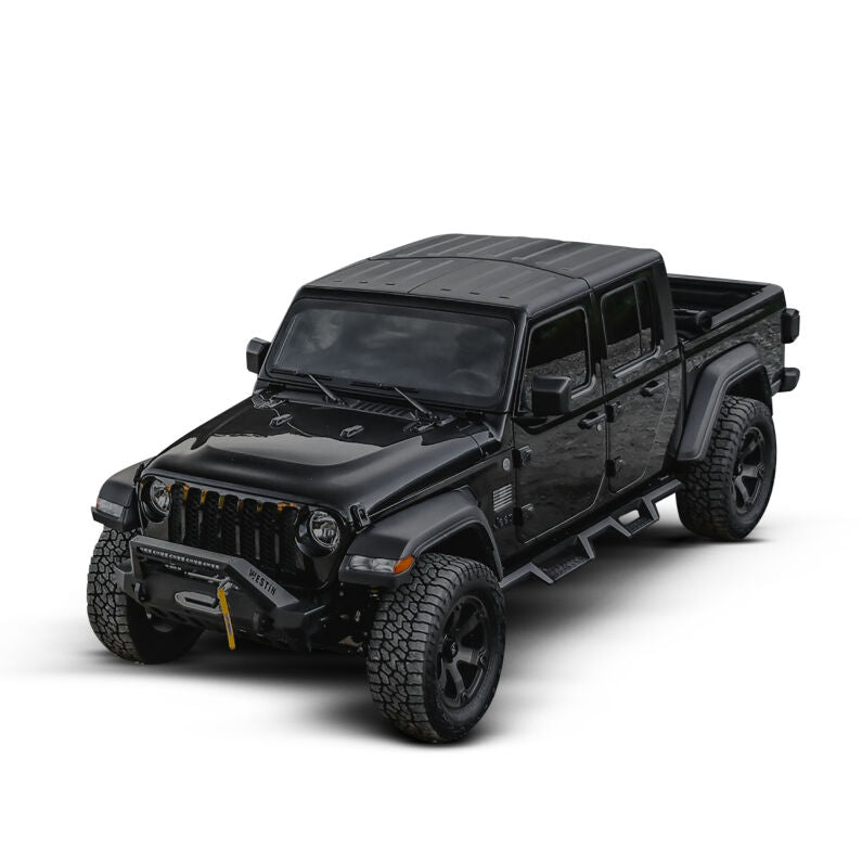 Westin 59-80085 WJ2 Stubby Front Bumper for 2018-2026 Jeep Wrangler JL Textured Black