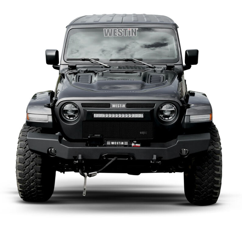 Westin 59-80105 WJ2 Full Width Front Bumper for 2018-2026 Jeep Wrangler JL Textured Black