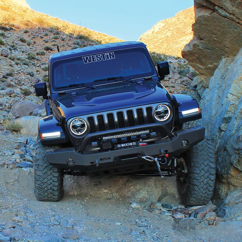 Westin 59-80115 WJ2 Full Width Front Bumper for 2018-2026 Wrangler JL Textured Black