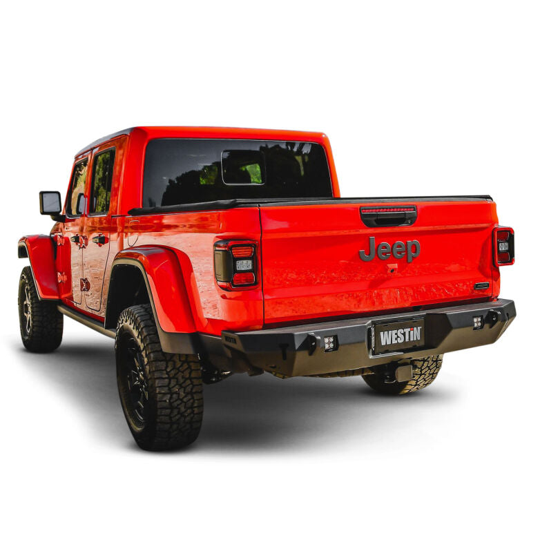 Westin 59-82065 WJ2 Rear Bumper for 2020-2026 Jeep Gladiator Textured Black