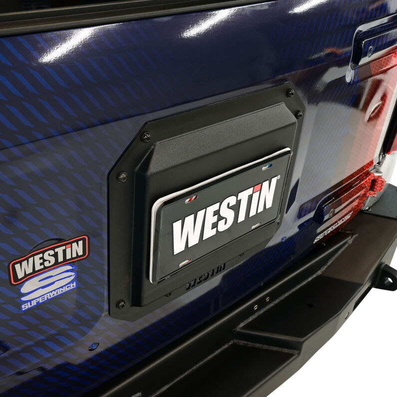 Westin 59-89055 Spare Tire Carrier Cover Plate for 2022-2026 Ford Bronco Textured Black