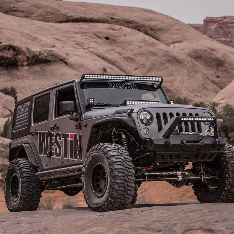 Westin 62-1015 Snyper Tube Fenders Rear for 2007-2018 Jeep Wrangler Textured Black