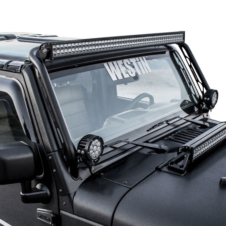 Westin 62-41005 Snyper Overhead Light Hoop for 2007-2018 Jeep Wrangler Textured Black