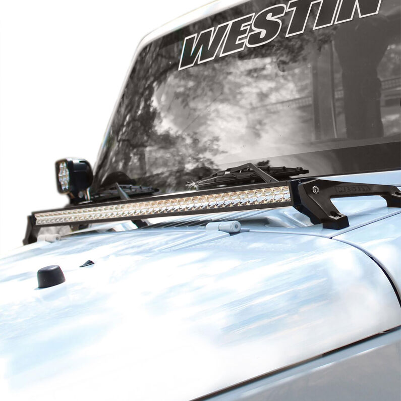 Westin 62-41025 Snyper LED Cowl Mount for 2007-2018 Jeep Wrangler Textured Black