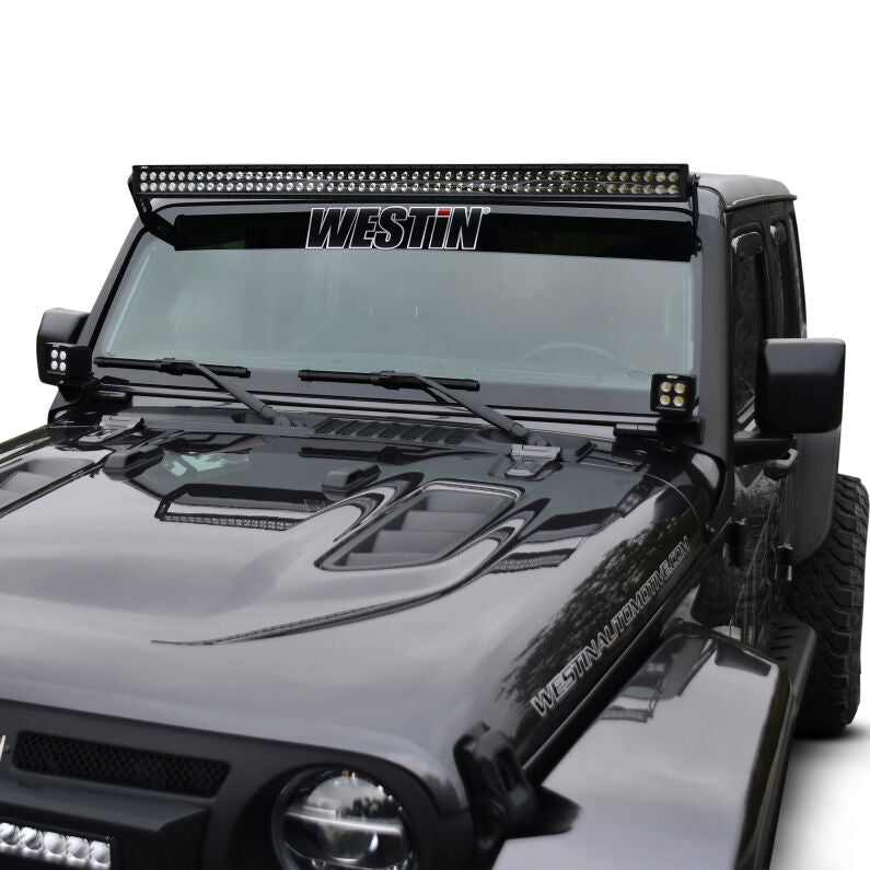 Westin 62-41085 Pillar LED Light Mount for 2018-2026 Jeep Wrangler Textured Black