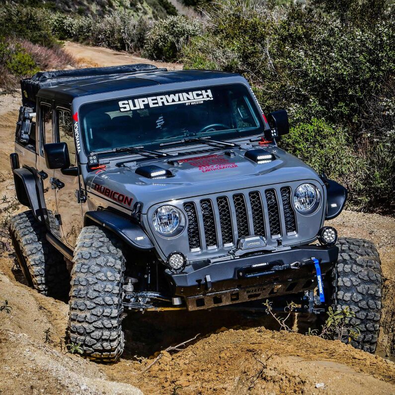 Westin 62-41115 LED Hood Scoops for 2018-2026 Jeep Wrangler JL 2-Door Textured Black