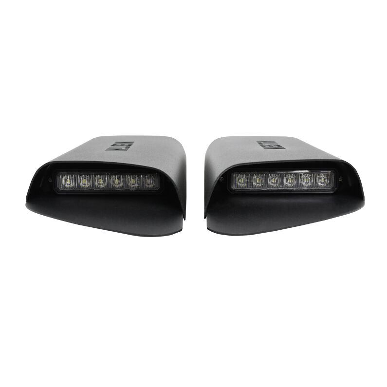 Westin 62-41115 LED Hood Scoops for 2018-2026 Jeep Wrangler JL 2-Door Textured Black