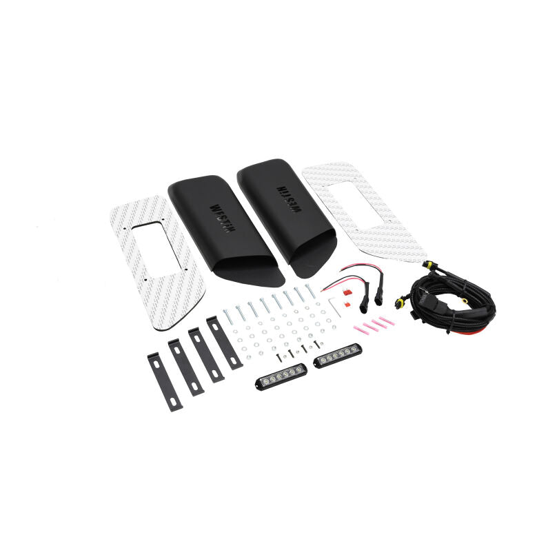 Westin 62-41115 LED Hood Scoops for 2018-2026 Jeep Wrangler JL 2-Door Textured Black
