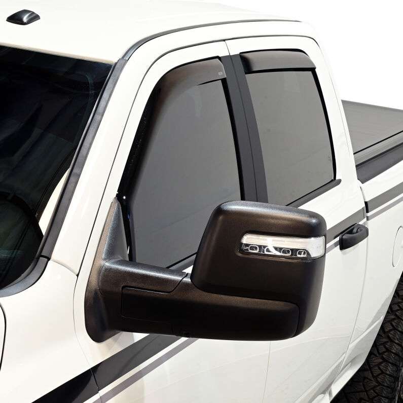 Westin 72-35401 In-Channel Wind Deflector 4-Piece for 2009-2026 Dodge/Ram Crew Cab/Mega Cab Smoke